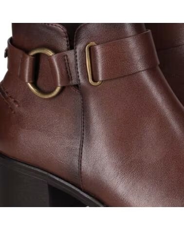 CHIKA10 BAIDEN 16 SYNTHETIC LEATHER MID HEEL ANKLE BOOTS BROWN MARRON-BROWN