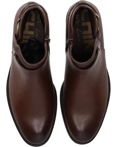 CHIKA10 BAIDEN 16 SYNTHETIC LEATHER MID HEEL ANKLE BOOTS BROWN MARRON-BROWN