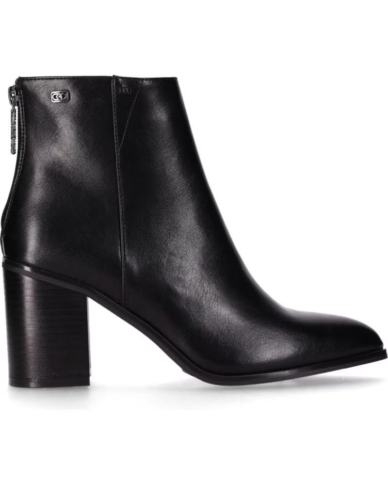 CHIKA10 ESCALONI 01 DAMEN STIEFELETTEN AUS KUNSTLEDER MIT HOHEM ABSATZ NEGRO-BLACK