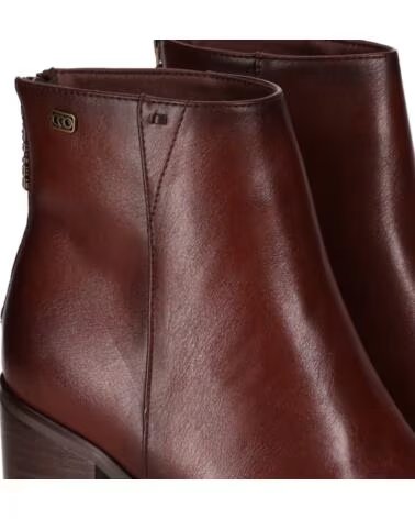 CHIKA10 ESCALONI WOMEN SYNTHETIC LEATHER HIGH HEEL ANKLE BOOTS MARRON-BROWN