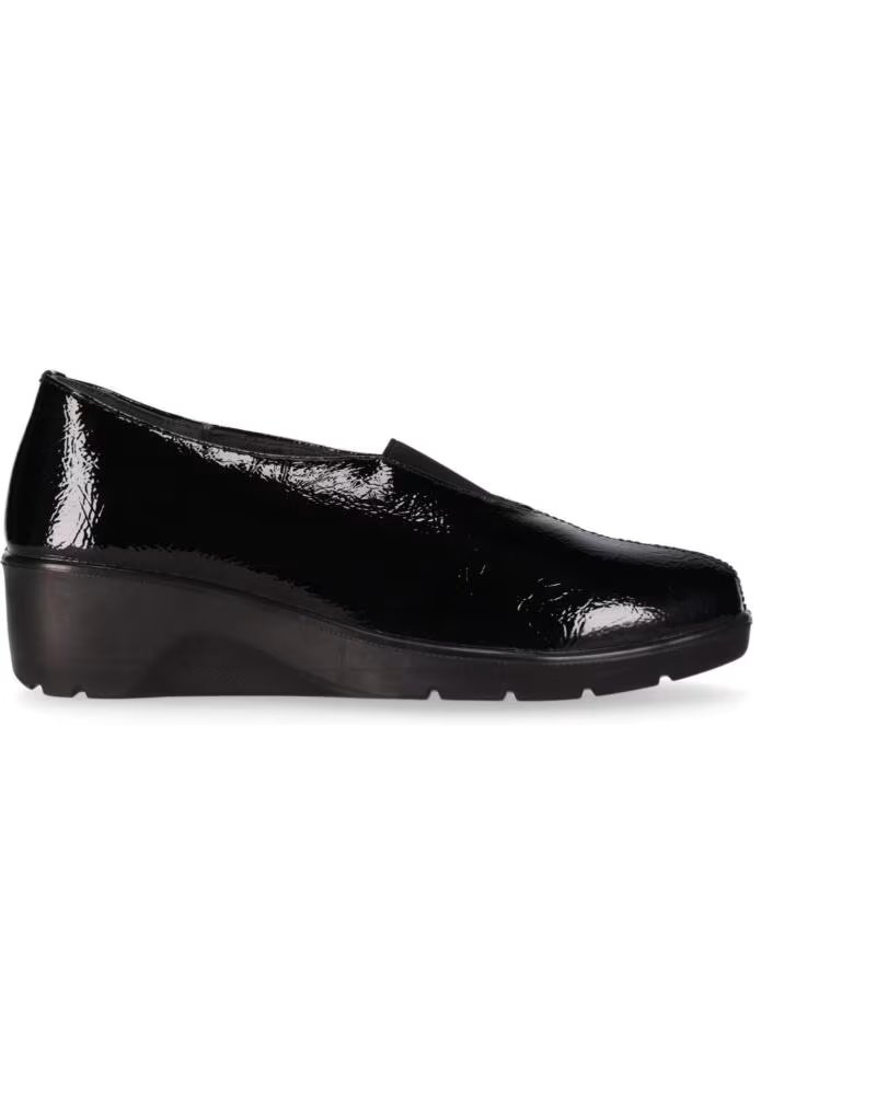 CHIKA10 ST MANDARIN 09 CHAUSSURES FEMME CUIR SYNTHÉTIQUE COMPENSÉES NOIR NEGRO-BLACK