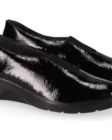 CHIKA10 ST MANDARIN 09 CHAUSSURES FEMME CUIR SYNTHÉTIQUE COMPENSÉES NOIR NEGRO-BLACK