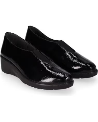 CHIKA10 ST MANDARIN 09 CHAUSSURES FEMME CUIR SYNTHÉTIQUE COMPENSÉES NOIR NEGRO-BLACK