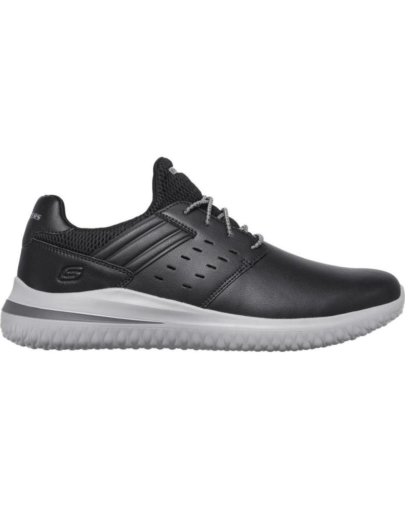 Zapatos SKECHERS  de Hombre DELSON 3-0 -EZRA  NEGRO