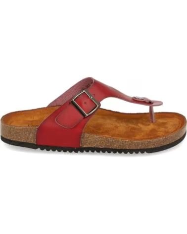 SPORT3PUNTO0 VR1-267 RED LEATHER THONG SANDALS VARIOS COLORES