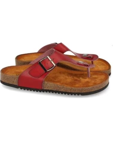 SPORT3PUNTO0 VR1-267 RED LEATHER THONG SANDALS VARIOS COLORES