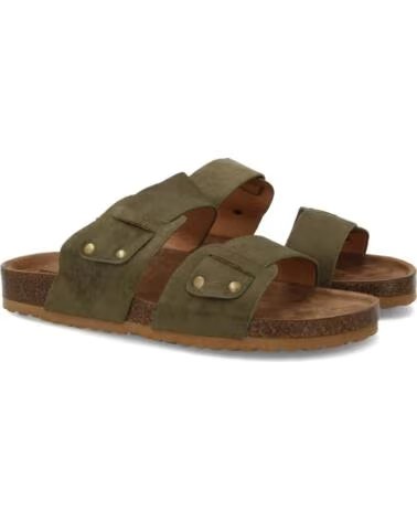 SPORT3PUNTO0 CK-29 GREEN LEATHER SANDALS VARIOS COLORES