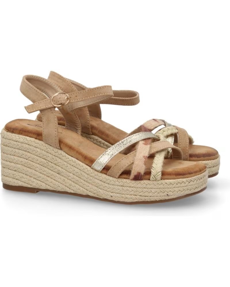 SANDALIA DE CUÑA SPORT3PUNTO0 F280-21 KAKI VARIOS COLORES