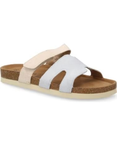 SPORT3PUNTO0 M296 SANDALIAS PLANAS DE PIEL PARA MUJER MULTICOLOR VARIOS COLORES
