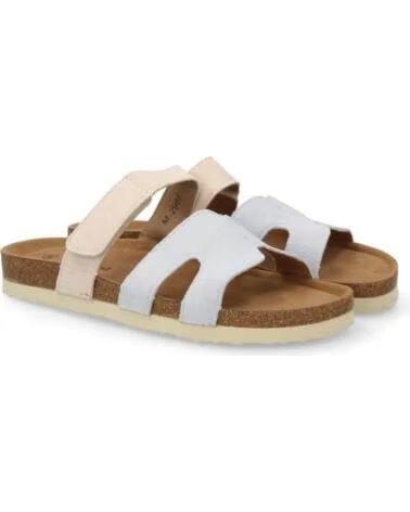 SPORT3PUNTO0 M296 SANDALIAS PLANAS DE PIEL PARA MUJER MULTICOLOR VARIOS COLORES