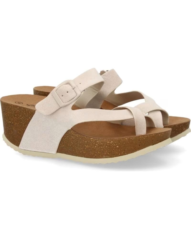 SPORT3PUNTO0 M297 SANDALIAS DE CUÑA BEIGE VARIOS COLORES