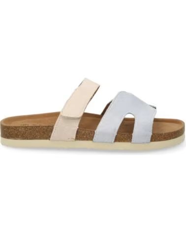 SPORT3PUNTO0 M296 SANDALIAS PLANAS DE PIEL PARA MUJER MULTICOLOR VARIOS COLORES
