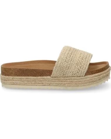 SPORT3PUNTO0 M203 BEIGE SANDALIAS PLANAS CON PLATAFORMA Y YUTE VARIOS COLORES