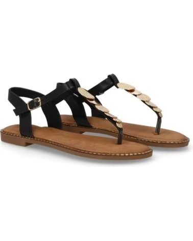 SPORT3PUNTO0 DD273 SANDALIAS PLANAS T-STRAP NEGRAS VARIOS COLORES