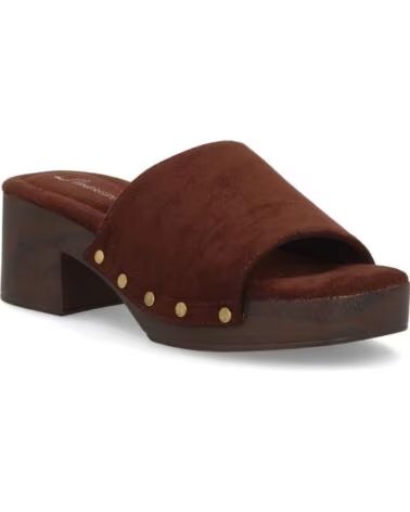 SPORT3PUNTO0 F280-32 BRAUNE CLOGS AUS WILDLEDER VARIOS COLORES
