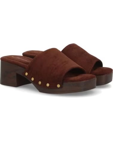 SPORT3PUNTO0 F280-32 BRAUNE CLOGS AUS WILDLEDER VARIOS COLORES