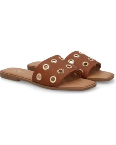 SPORT3PUNTO0 TF2529 SANDALIAS PLANAS CAMEL CON OJALES METÁLICOS VARIOS COLORES