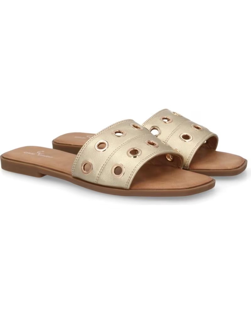 SPORT3PUNTO0 SANDALIAS PLANAS TF2529 ORO OJETES VARIOS COLORES