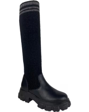 SPORT3PUNTO0 HQ1367 BOTAS ALTAS DE CAÑA ALTA ELÁSTICA DE PUNTO CON SUELA TRACK VARIOS COLORES