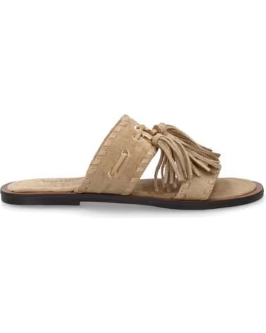 SPORT3PUNTO0 LL-2A030 KAKI SANDALIAS PLANAS DE ANTE CON BORLAS VARIOS COLORES