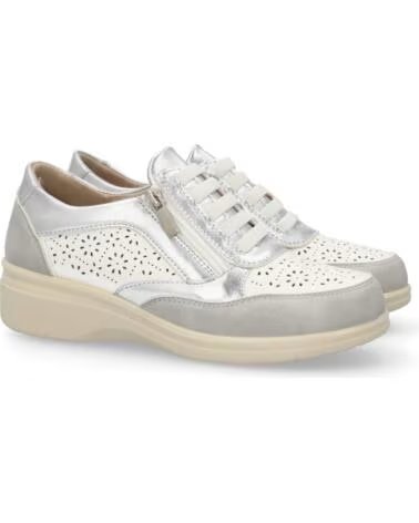 SPORT3PUNTO0 H6065 ZAPATILLAS CASUAL DE PIEL PLATA VARIOS COLORES