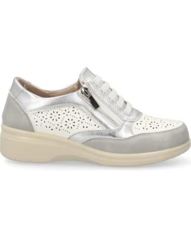 SPORT3PUNTO0 H6065 ZAPATILLAS CASUAL DE PIEL PLATA VARIOS COLORES