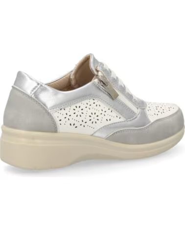 SPORT3PUNTO0 H6065 ZAPATILLAS CASUAL DE PIEL PLATA VARIOS COLORES