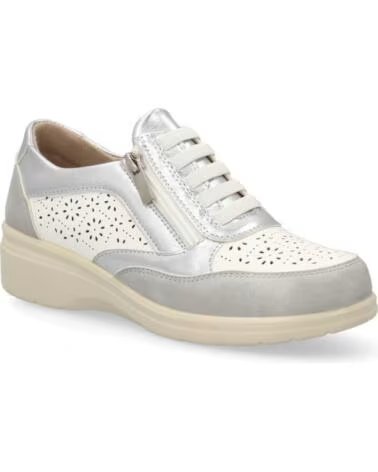 SPORT3PUNTO0 H6065 ZAPATILLAS CASUAL DE PIEL PLATA VARIOS COLORES