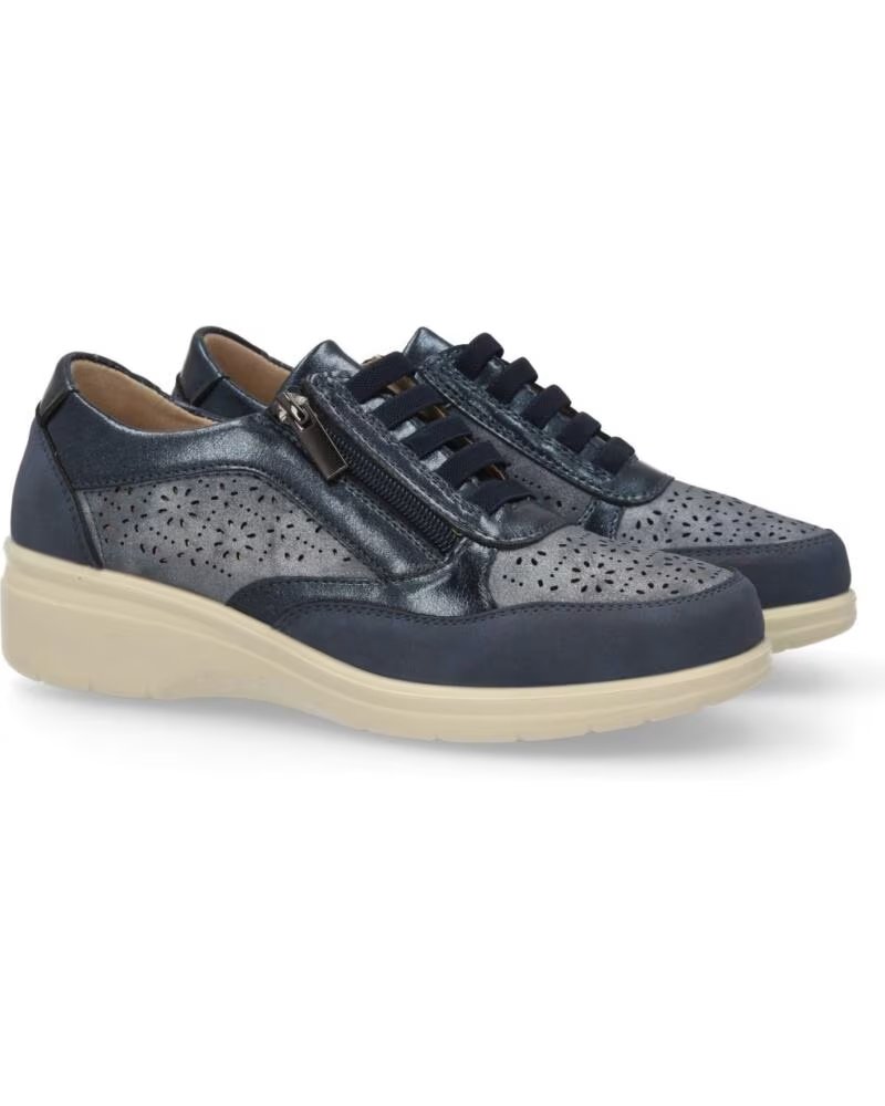 ZAPATILLAS CASUAL DE PIEL SPORT3PUNTO0 H6065 EN AZUL VARIOS COLORES