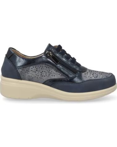 ZAPATILLAS CASUAL DE PIEL SPORT3PUNTO0 H6065 EN AZUL VARIOS COLORES