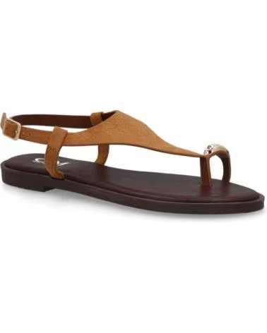 SPORT3PUNTO0 5270 SANDALIAS PLANAS DE DEDO PARA MUJER CAMEL VARIOS COLORES