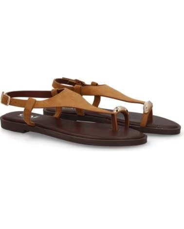 SPORT3PUNTO0 5270 SANDALIAS PLANAS DE DEDO PARA MUJER CAMEL VARIOS COLORES