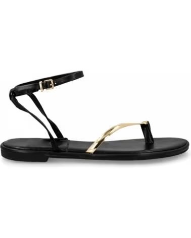 SPORT3PUNTO0 H8-1183 SANDALIAS PLANAS NEGRAS CON TIRA DE DEDOS VARIOS COLORES