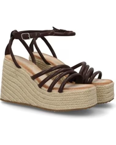 SPORT3PUNTO0 FZF23-13 SANDALIAS DE CUÑA CON TIRAS MARRÓN VARIOS COLORES