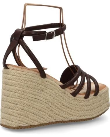 SPORT3PUNTO0 FZF23-13 SANDALIAS DE CUÑA CON TIRAS MARRÓN VARIOS COLORES