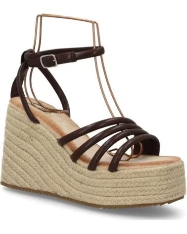 SPORT3PUNTO0 FZF23-13 SANDALIAS DE CUÑA CON TIRAS MARRÓN VARIOS COLORES