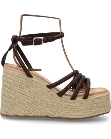 SPORT3PUNTO0 FZF23-13 SANDALIAS DE CUÑA CON TIRAS MARRÓN VARIOS COLORES