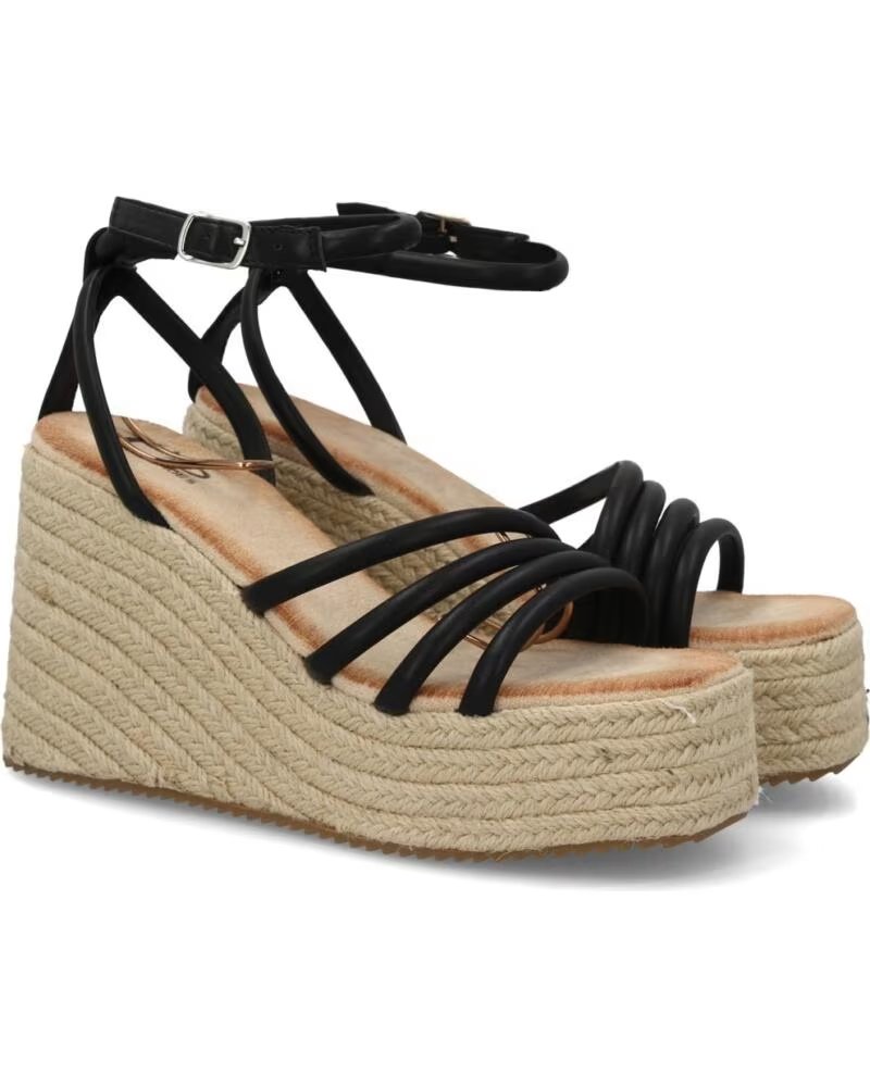 SPORT3PUNTO0 FZF23-13 SANDALIAS DE CUÑA NEGRA VARIOS COLORES