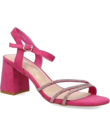 SPORT3PUNTO0 YK814 SANDALIAS DE TACÓN FUCSIA CON BRILLANTES VARIOS COLORES