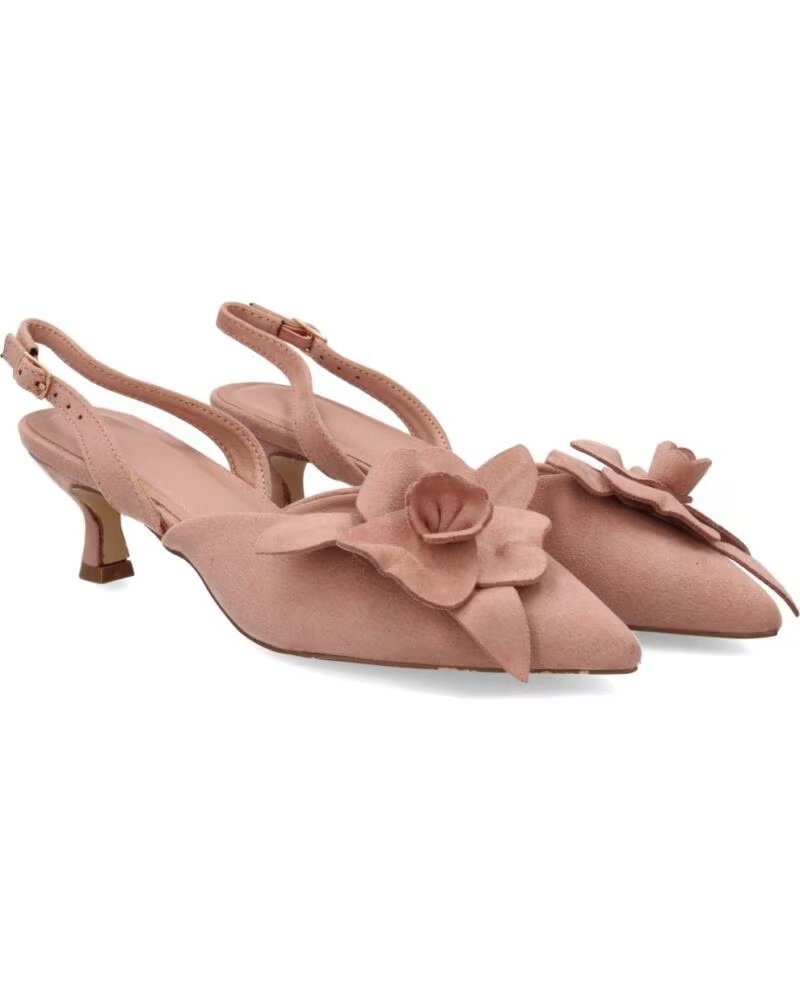 SPORT3PUNTO0 A-5606 ZAPATOS DE TACÓN ROSA CON FLORES VARIOS COLORES