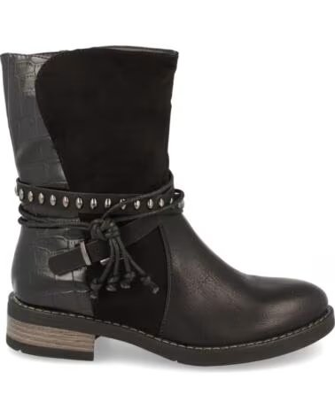 SPORT3PUNTO0 BOTINES MUJER 6935 NEGROS CON TACHUELAS Y HEBILLA VARIOS COLORES