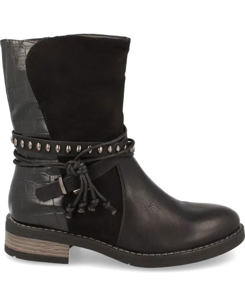 SPORT3PUNTO0 BOTINES MUJER 6935 NEGROS CON TACHUELAS Y HEBILLA VARIOS COLORES