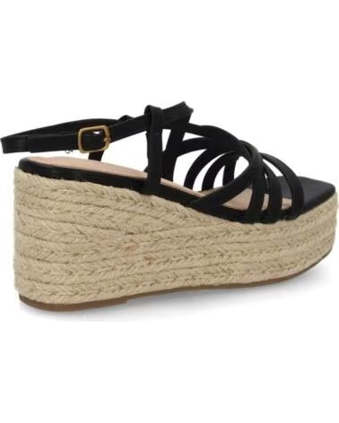 SPORT3PUNTO0 SANDALIA DE TACÓN CON CUÑA Y TIRAS HJN25-5S NEGRO VARIOS COLORES