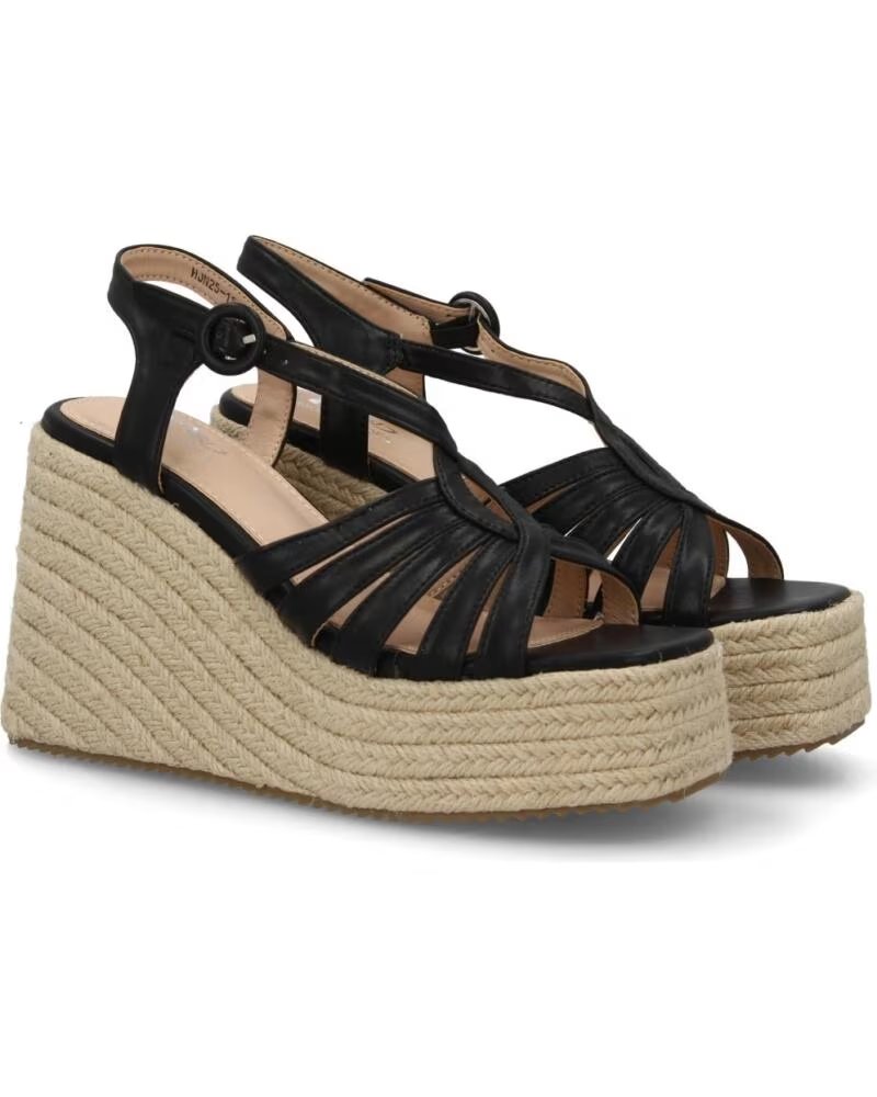 SPORT3PUNTO0 HJN25-1S SANDALIAS DE CUÑA NEGRA VARIOS COLORES