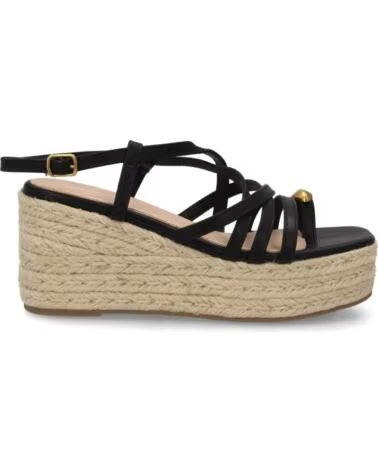 SPORT3PUNTO0 SANDALIA DE TACÓN CON CUÑA Y TIRAS HJN25-5S NEGRO VARIOS COLORES