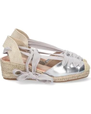 SPORT3PUNTO0 FZ22-26 SANDALIAS DE CUÑA PLATEADAS CON CORDONES VARIOS COLORES