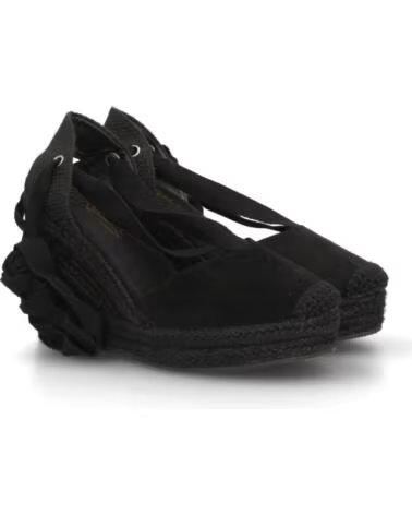SPORT3PUNTO0 VR6-3110 SANDALIAS DE CUÑA DE ESPARTEÑA DE ANTE CON TIRAS VARIOS COLORES