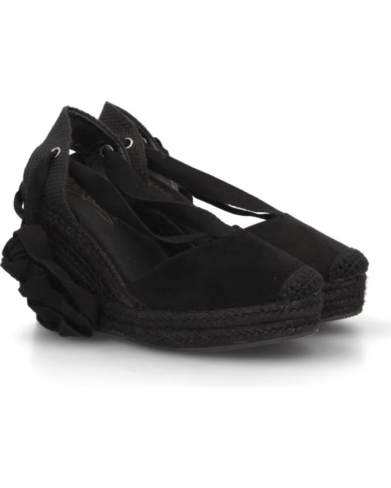 SPORT3PUNTO0 VR6-3110 SANDALIAS DE CUÑA DE ESPARTEÑA DE ANTE CON TIRAS VARIOS COLORES