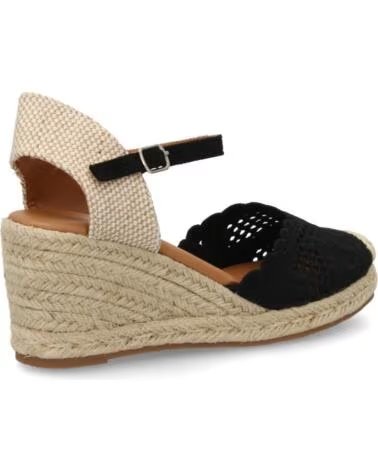 SPORT3PUNTO0 VR5-1522 SANDALIAS DE CUÑA ESPARTO NEGRO VARIOS COLORES