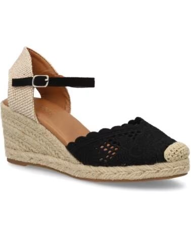 SPORT3PUNTO0 VR5-1522 SANDALIAS DE CUÑA ESPARTO NEGRO VARIOS COLORES